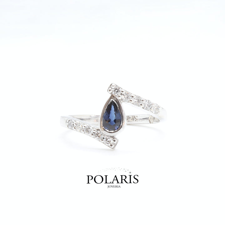 Anillo Blue Embrace